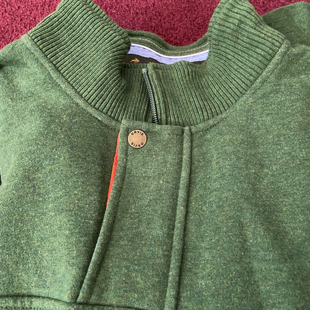 Orvis Half Button Pull Over Size: Xl Like New - image 3